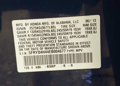 2014 Acura Mdx Technology Package z USA, uszkodzony, nr VIN 5FRYD4H44EB004677